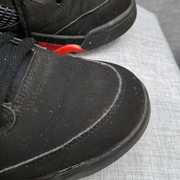 ! Nike Jordan 5 Retro Low Alternate 90 2016 819171-001 Black Red Size 10.5 - Picture 9 of 14